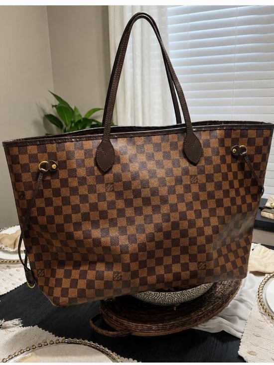Louis Vuitton Handbags - Louis Vuitton Brown Checkered Tote Bag